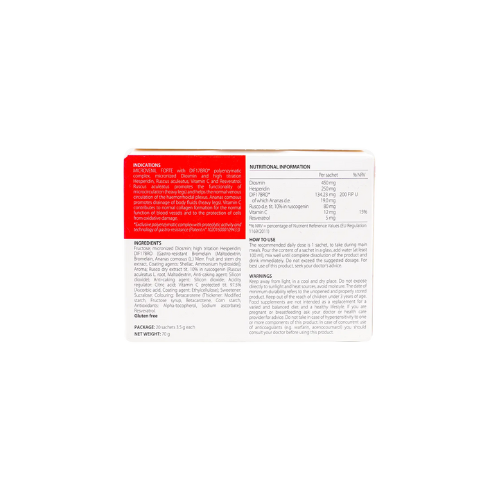 54063-Microvenil Forte 20 Sachets +3