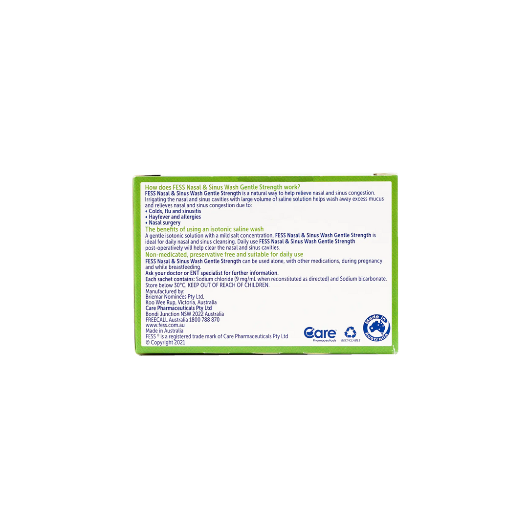 54065-Fess Nasal &amp; Sinus Saline Wash Refill 100 Sachets +3