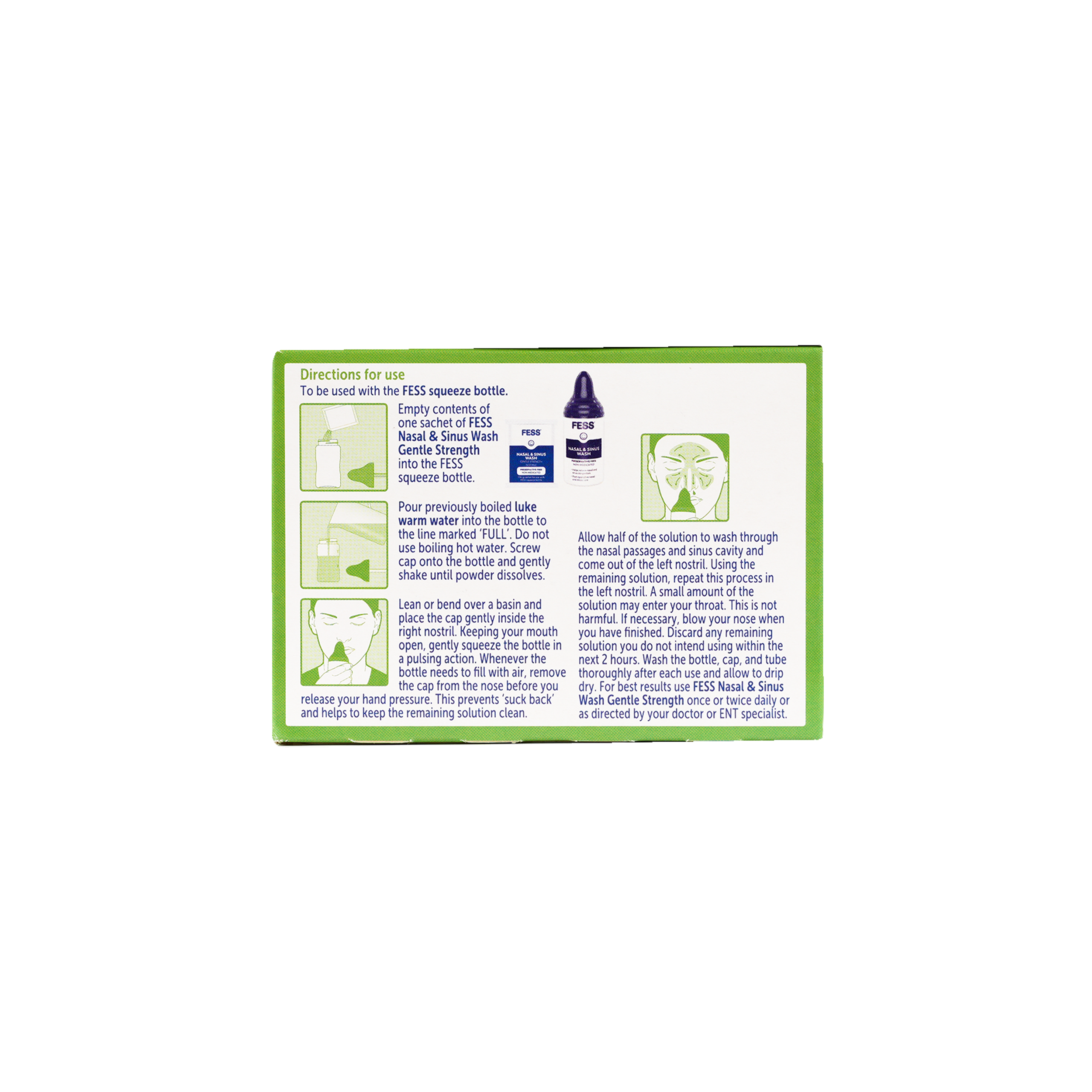 Fess Nasal & Sinus Saline Wash Refill 100 Sachets