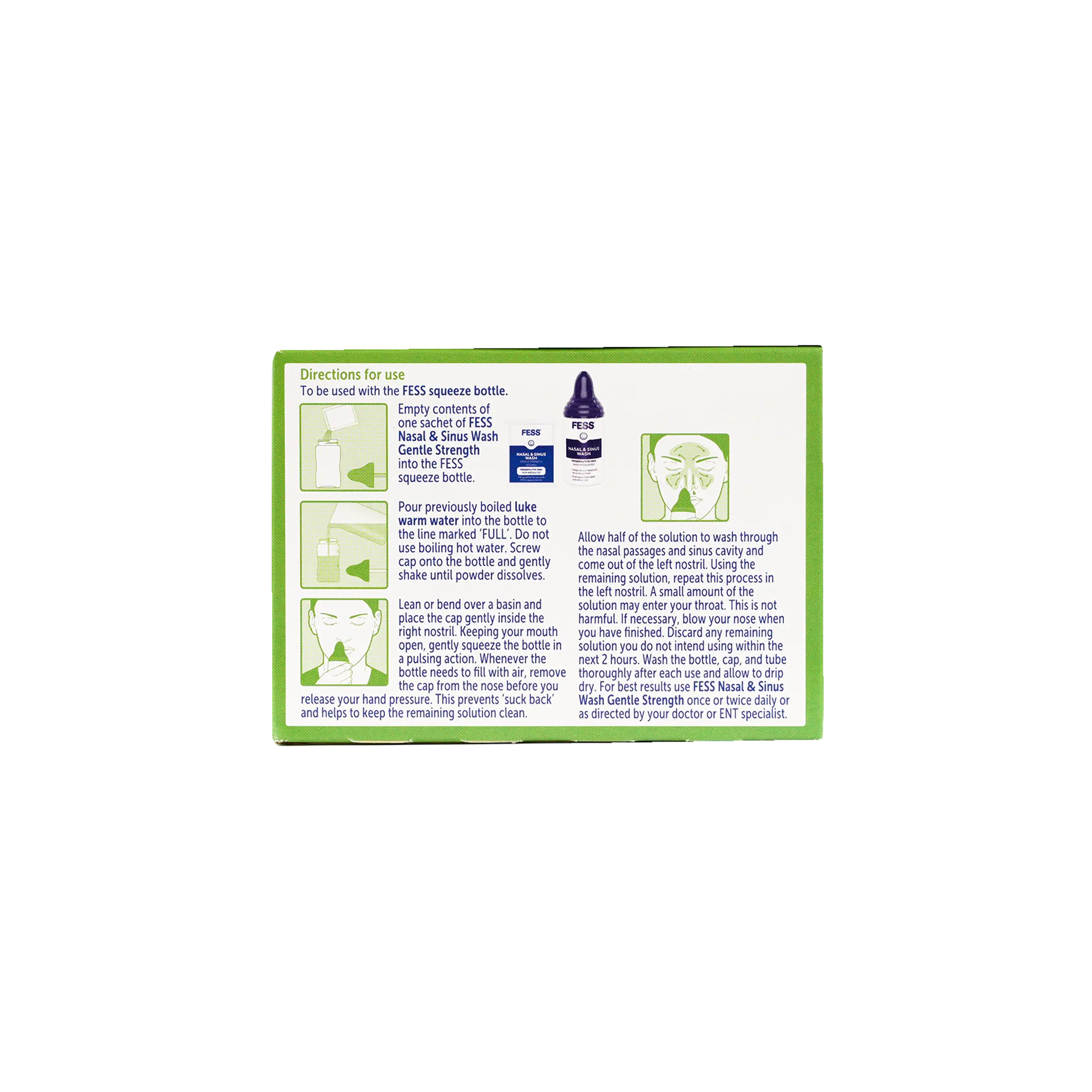 Fess Nasal & Sinus Saline Wash Refill 100 Sachets
