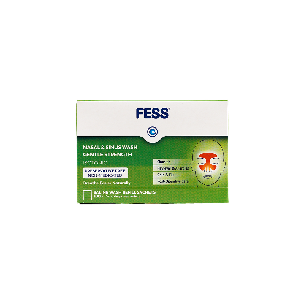 Fess Nasal & Sinus Saline Wash Refill 100 Sachets