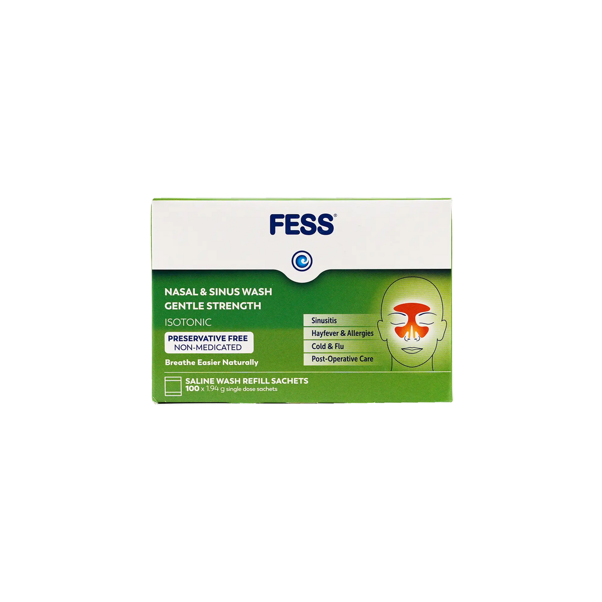 54065-Fess Nasal & Sinus Saline Wash Refill 100 Sachets