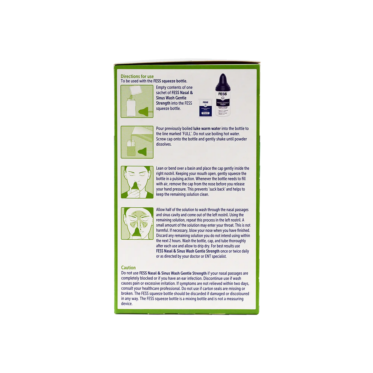 54066-Fess Nasal & Sinus Saline Wash Kit 60 Sachets+Squeeze Bottle +1
