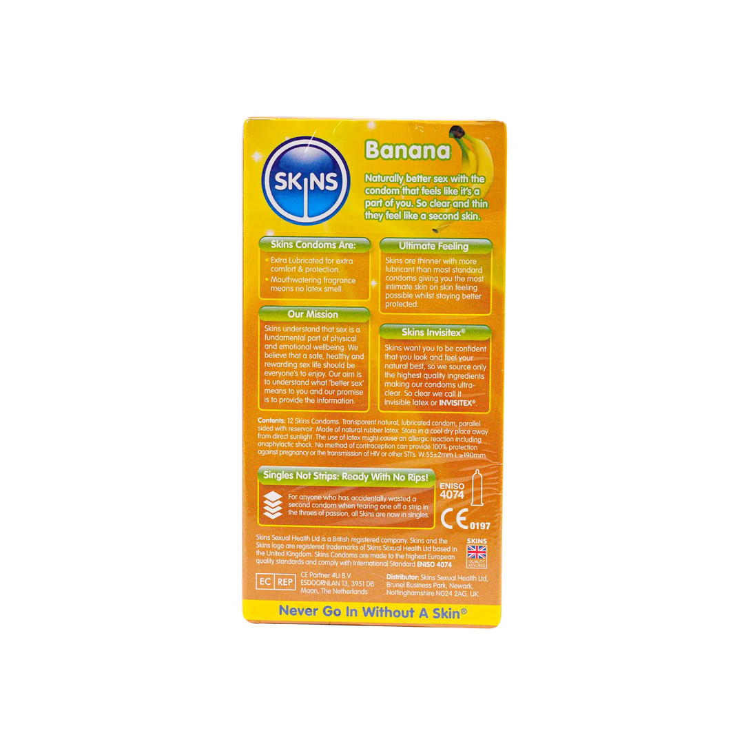 54075-Skins Condom Banana 12pcs +2