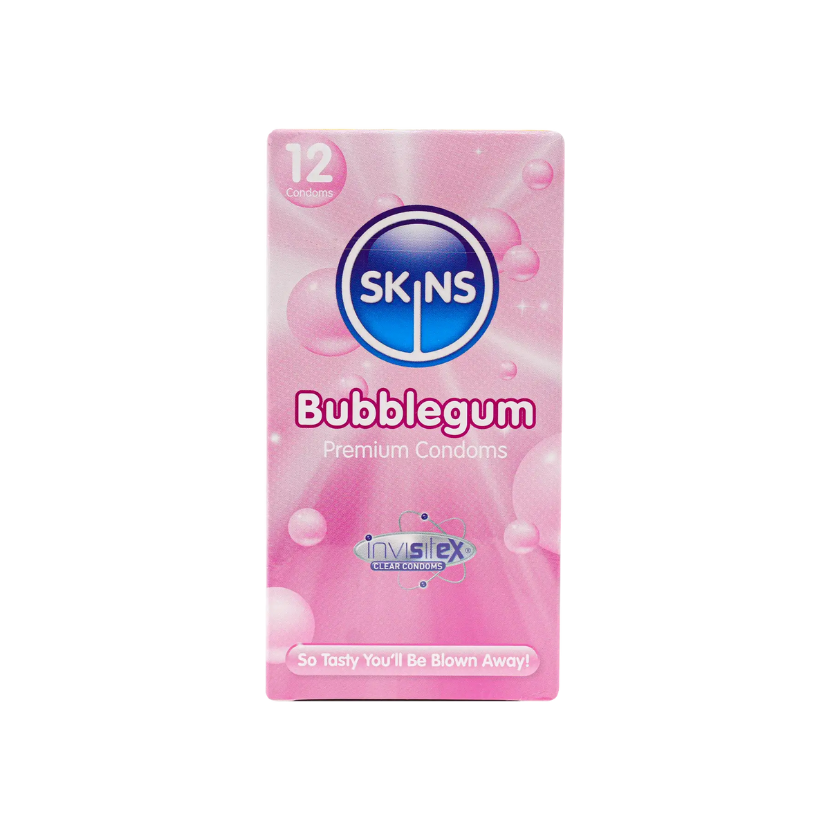 54076-Skins Condom Bubblegum 12pcs