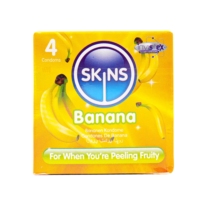 54077-Skins Condom Banana 4pcs