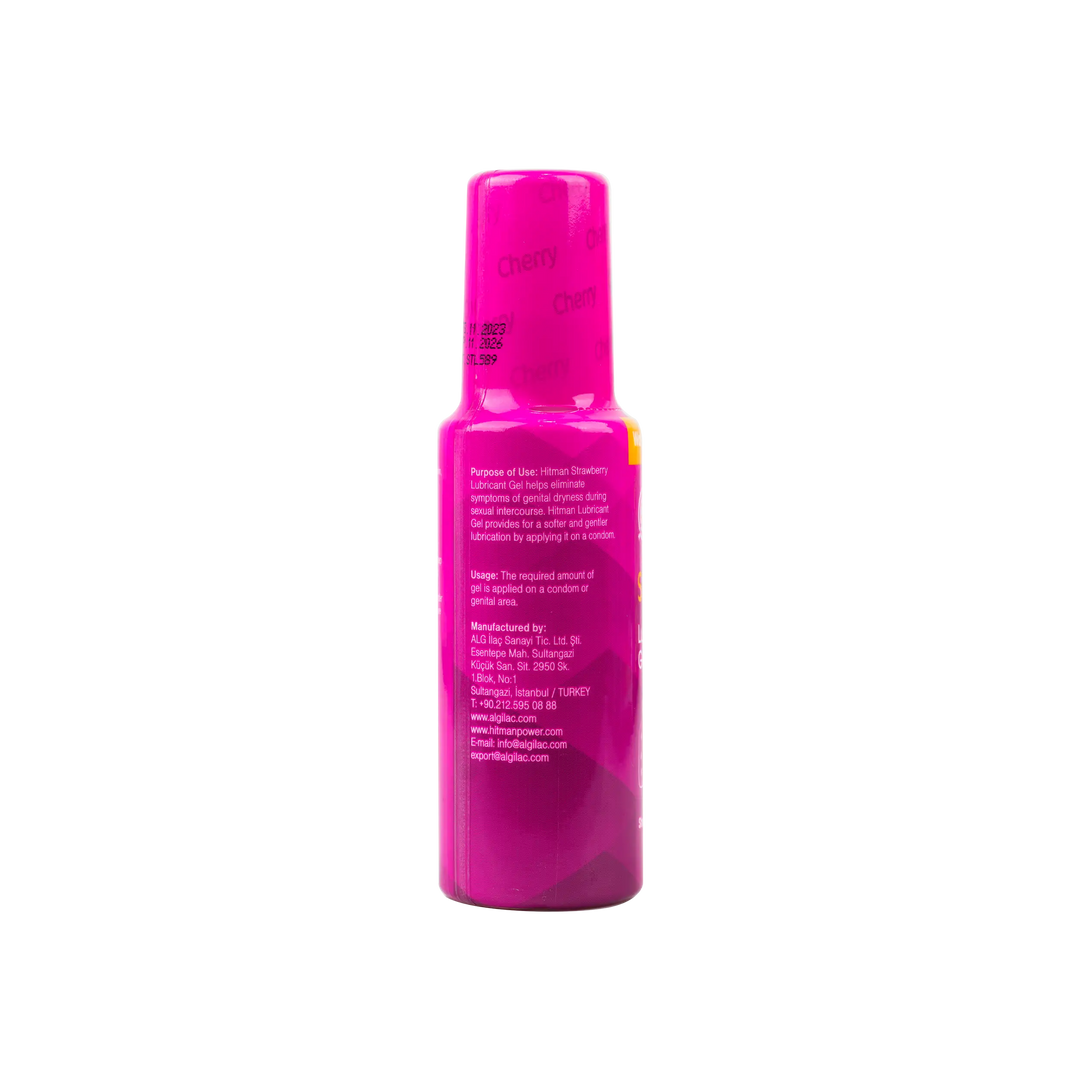 54091-Hitman Lubricant Strawberry Gel 100ml +2