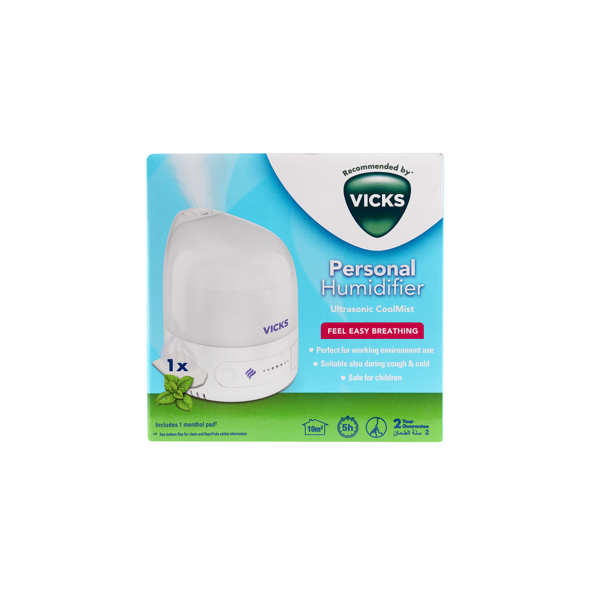 Vicks Humidifier Ultrasonic Cool Mist 0.7L-510