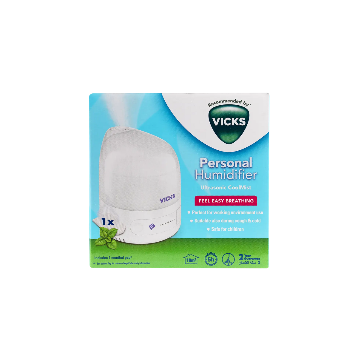 54100-Vicks Humidifier Ultrasonic Cool Mist 0.7L-510