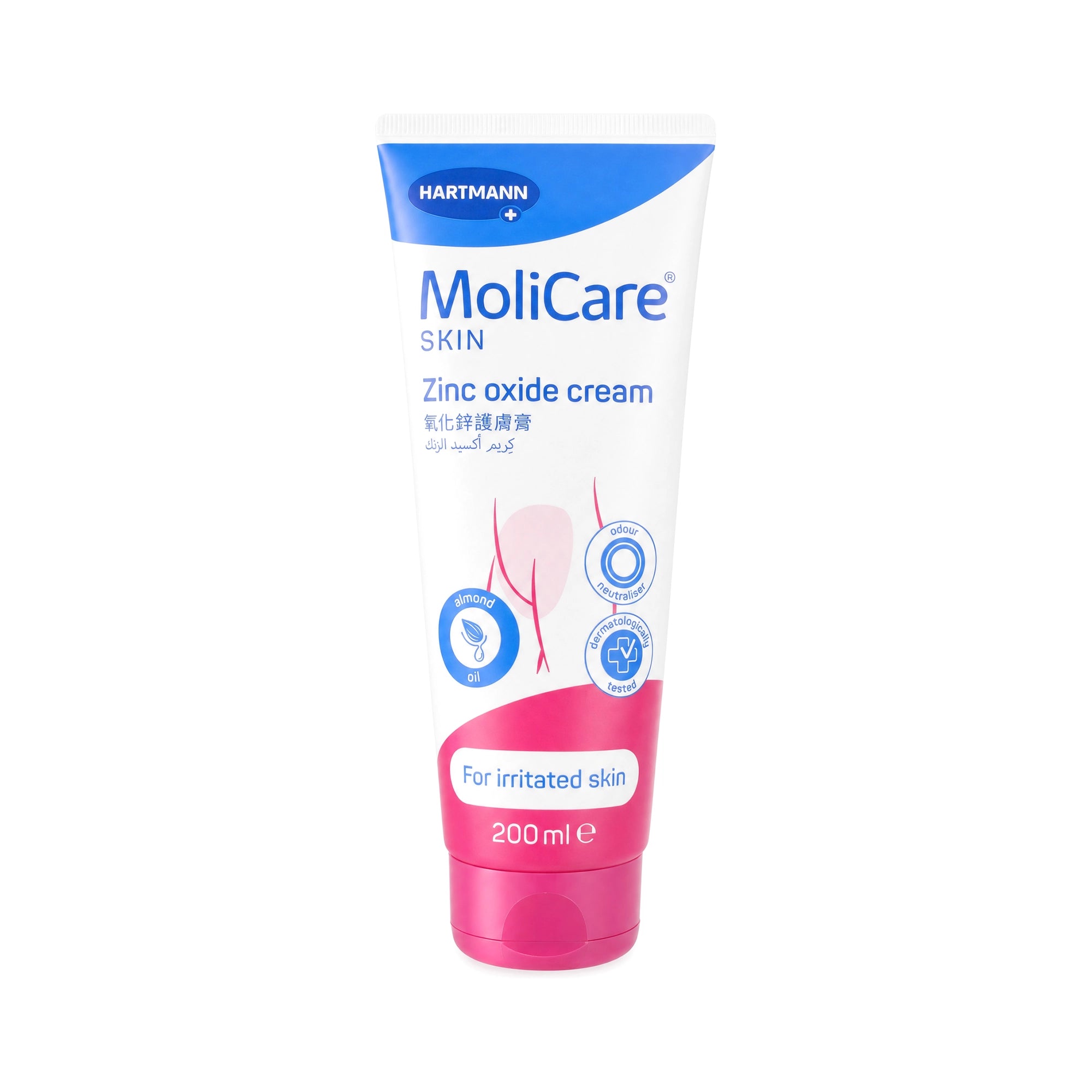 54107-Hartmann Molicare Skin Zinc Oxide Cream 200ml