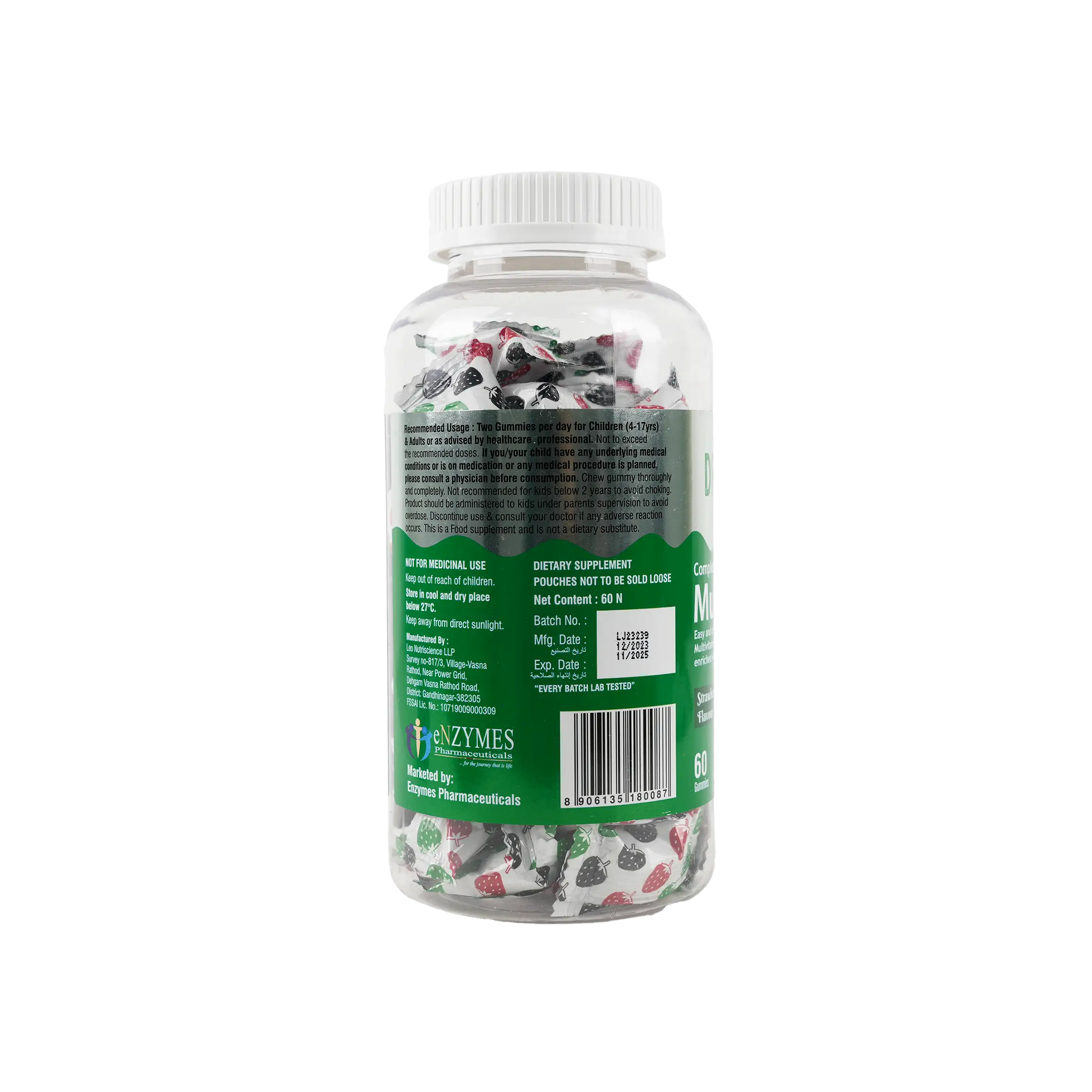 DR.Gummy Multivitamin 60 Gummies-Strawberry