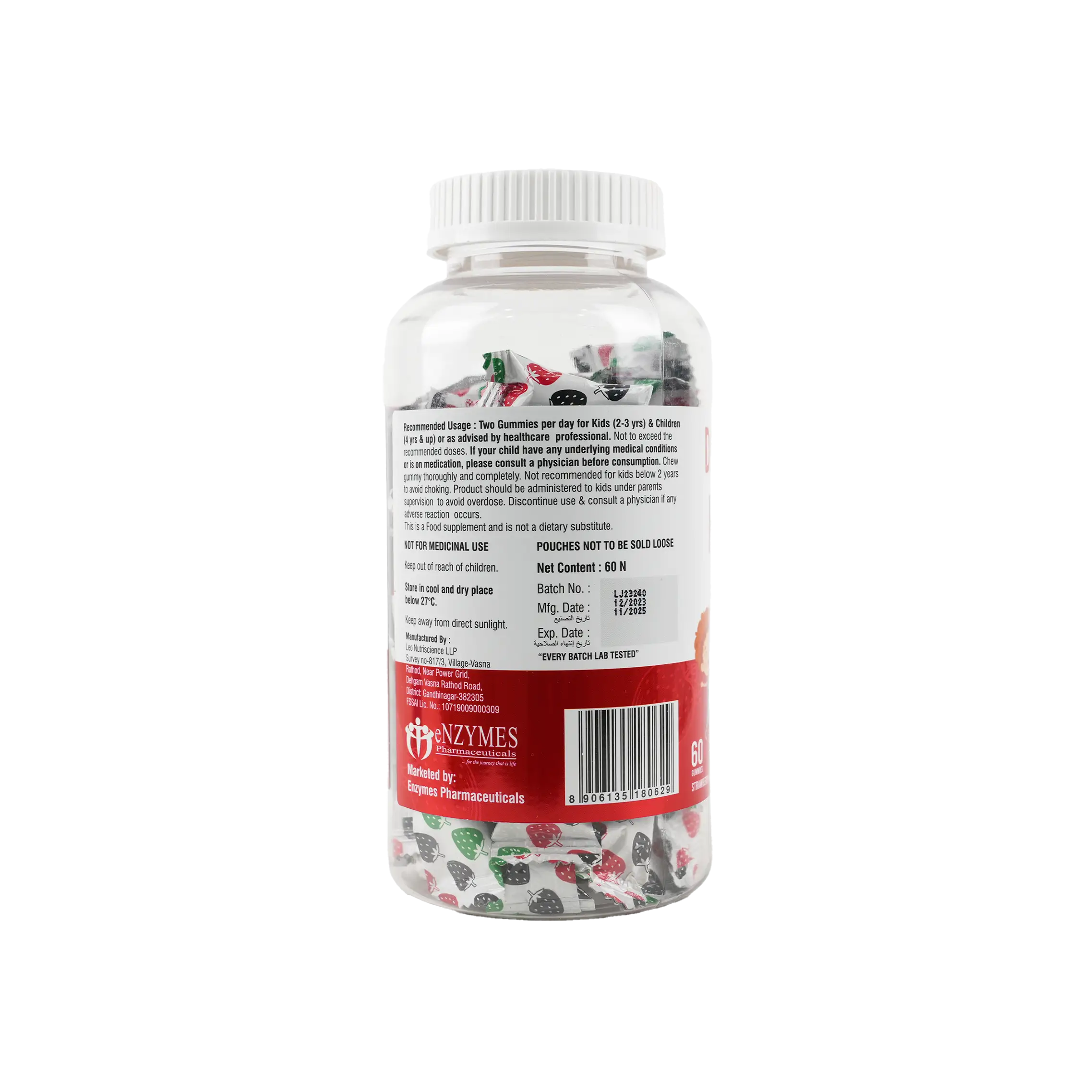 DR.Gummy Kids Iron 60 Gummies-Strawberry