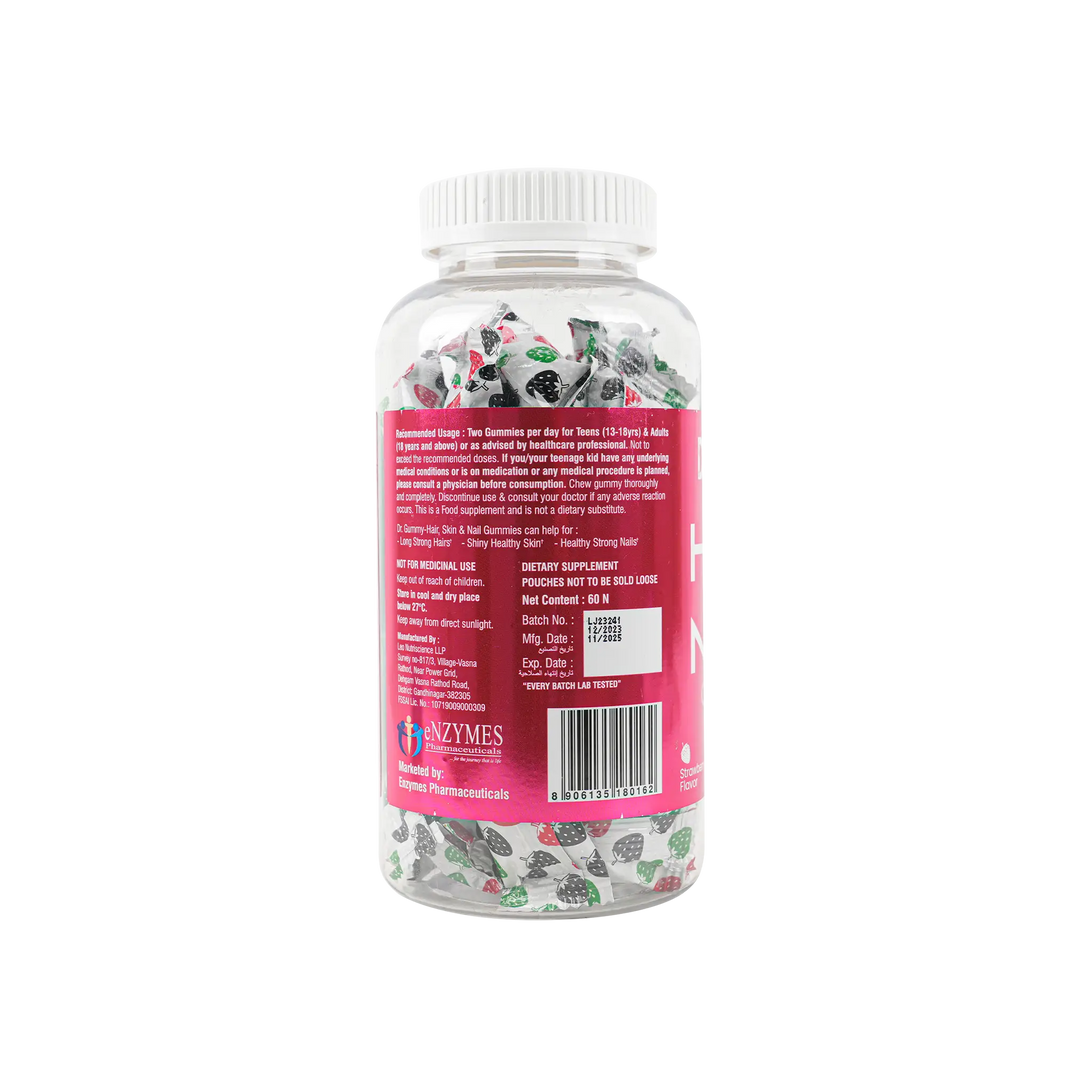 54119-DR.Gummy Hair Skin Nails 60 Gummies-Strawberry +2