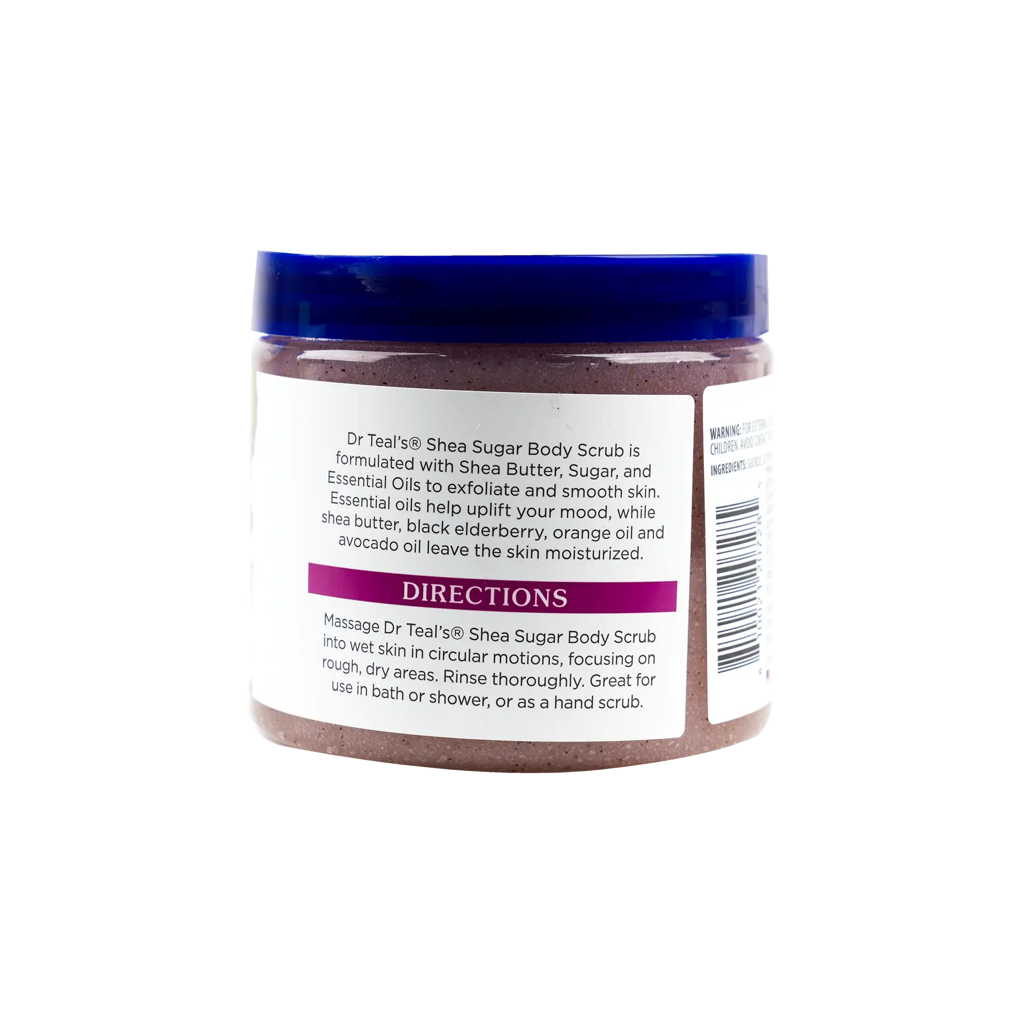 Dr Teals Shea Sugar Scrub 538g â€“ Black Elderberry