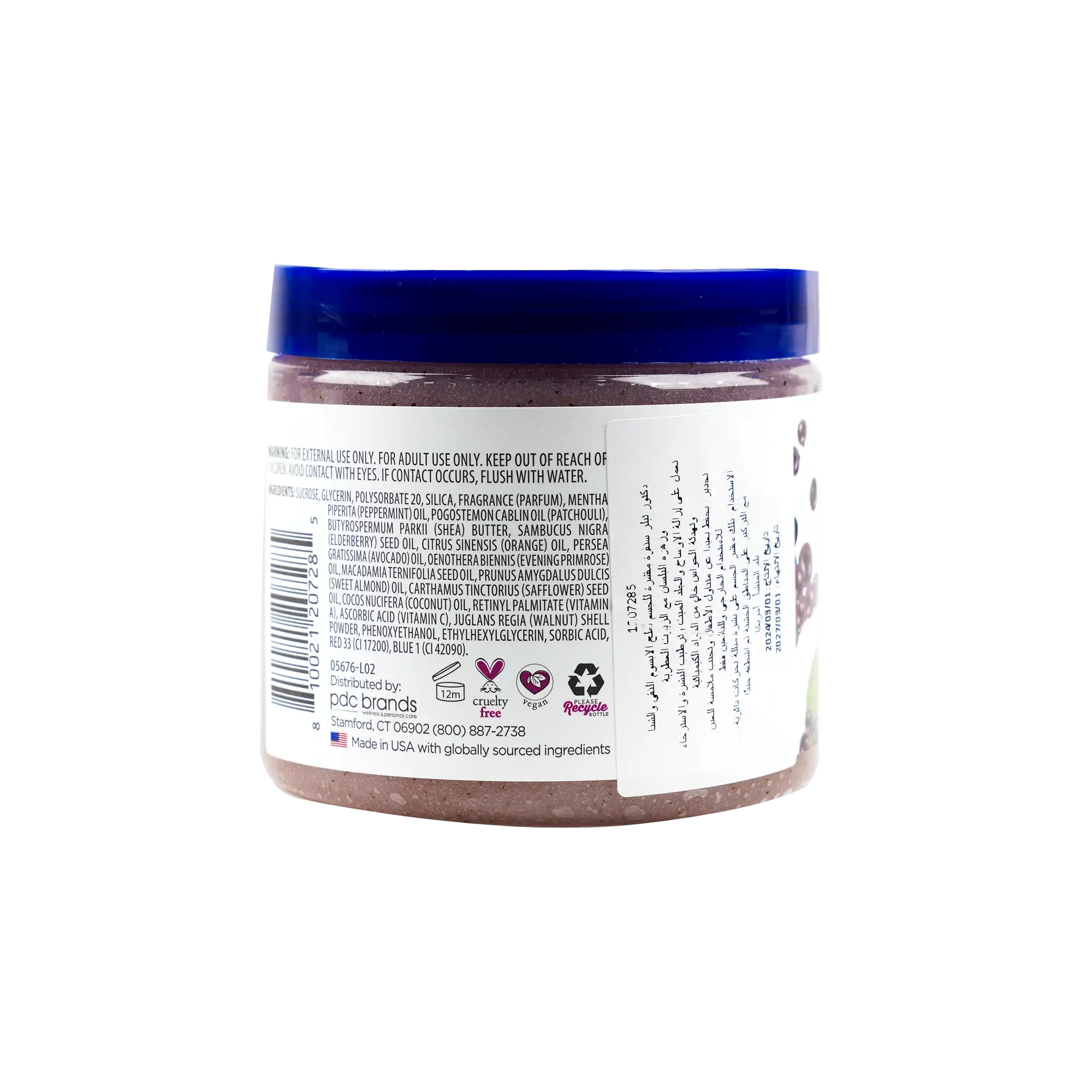 Dr Teals Shea Sugar Scrub 538g â€“ Black Elderberry