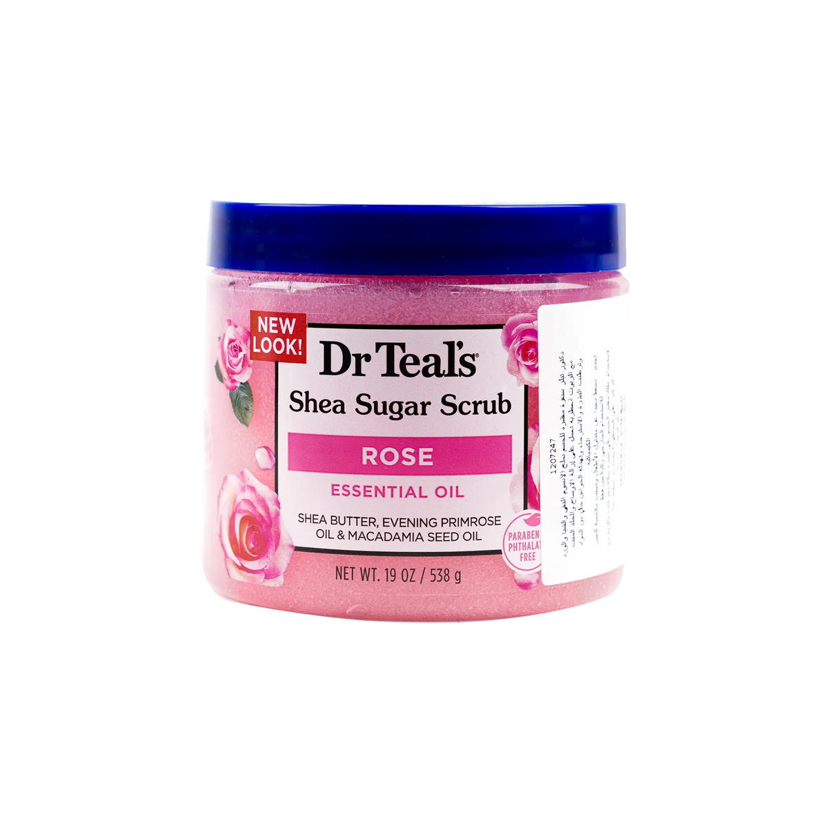 54124-Dr Teals Shea Sugar Scrub 538g – Rose