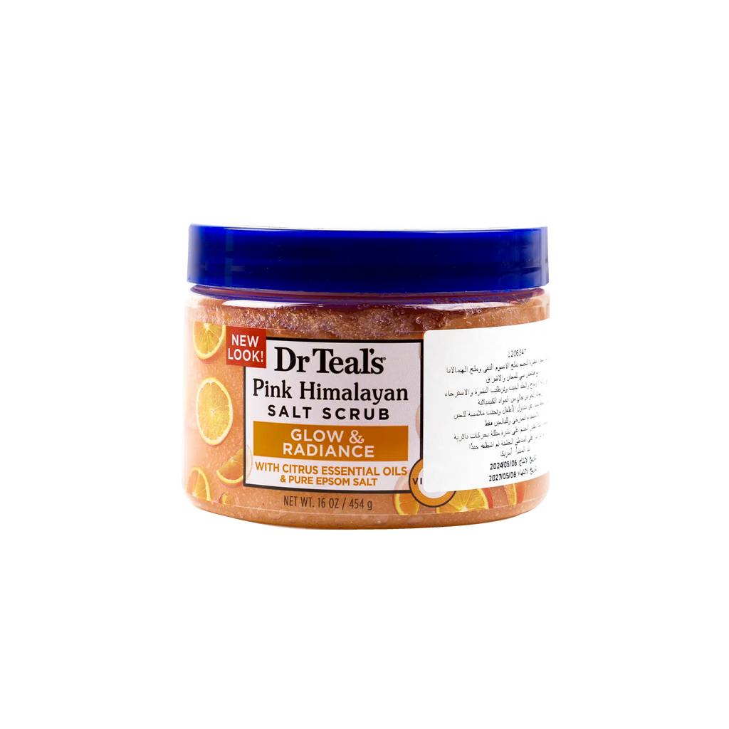 Dr Teals Pink Himalayan Salt Scrub 454g â€“ Glow & Radiance