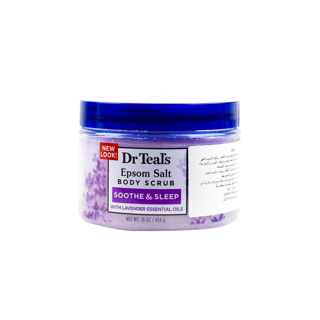 Dr Teals Epsom Salt Body Scrub 454g â€“ Soothe & Sleep
