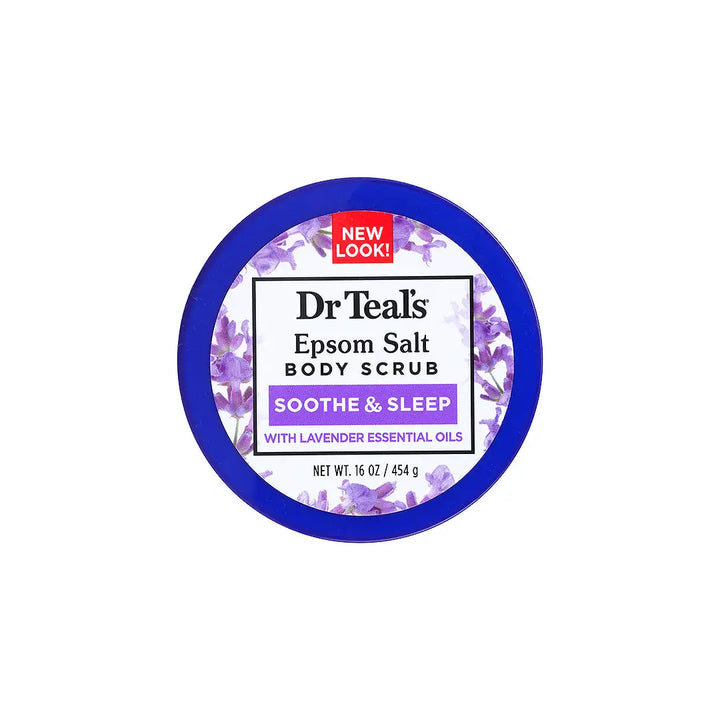 54127-Dr Teals Epsom Salt Body Scrub 454g – Soothe &amp; Sleep +1