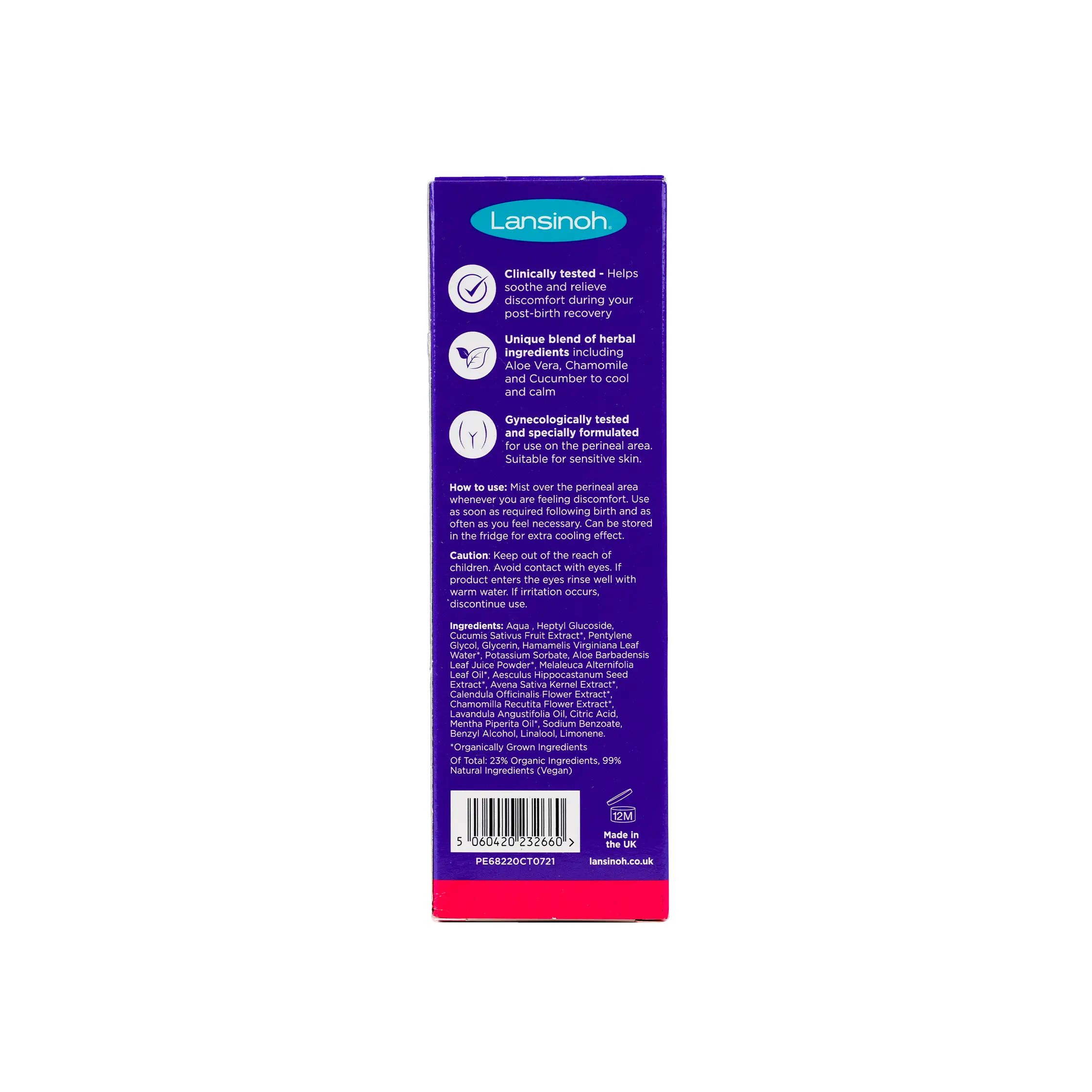 Lansinoh Organic Post-Birth Relief Spray 100ml