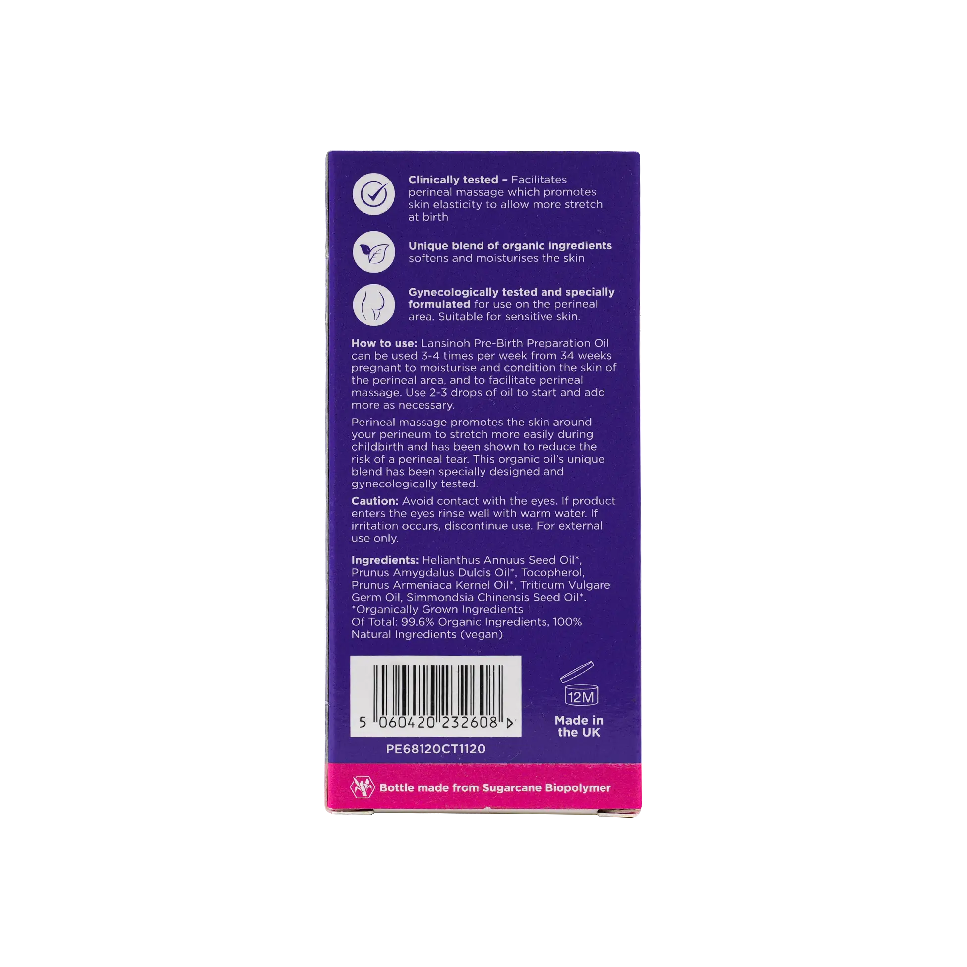Lansinoh Organic Pre-Birth Preparation Oil 50ml