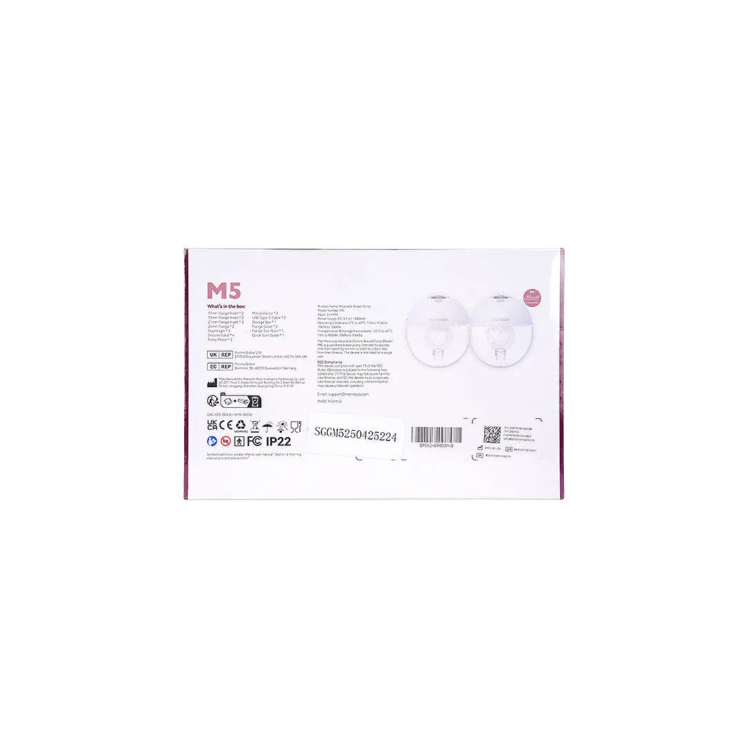 54185-Momcozy M5 Wearable Breast Pump Double +4