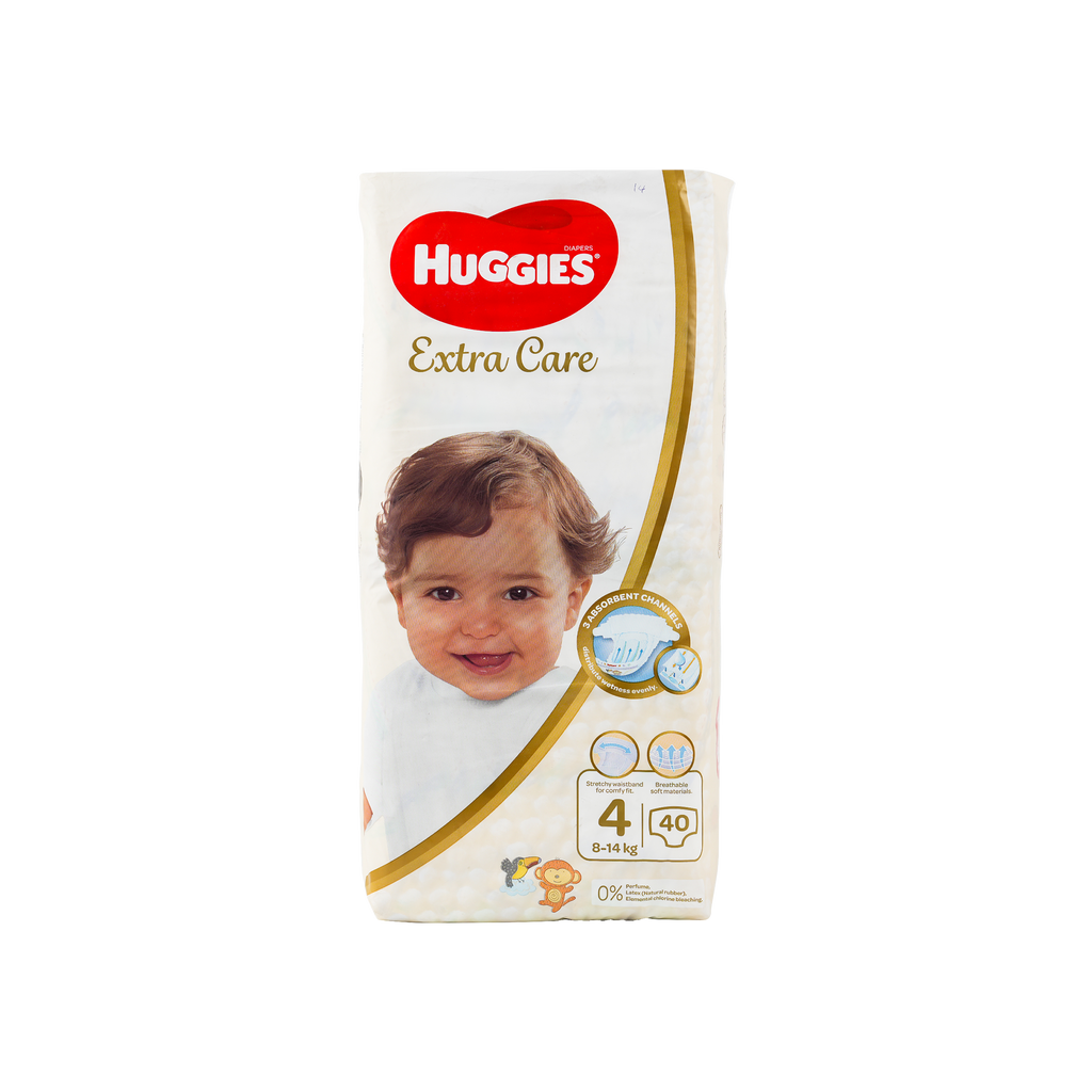 Huggies Extra Care No.4 (8-14kg) 40pcs