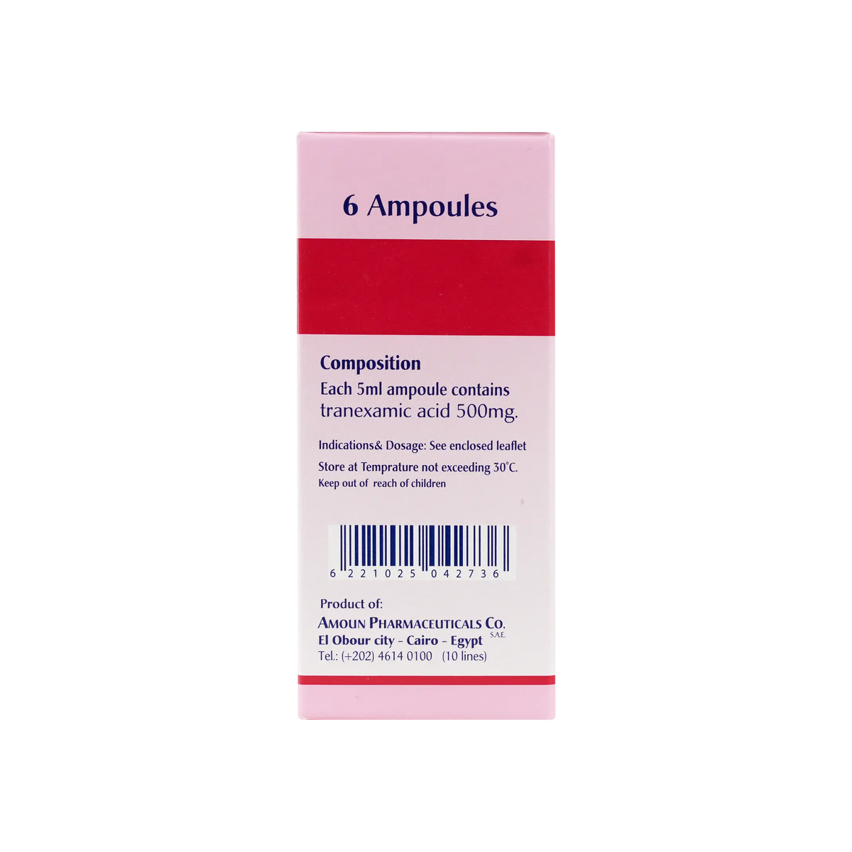 54195-Kapron 500mg/5ml 6 Ampoules +1