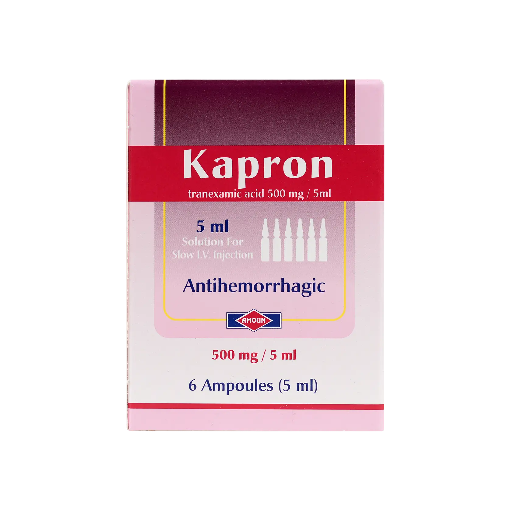 Kapron 500mg/5ml 6 Ampoules