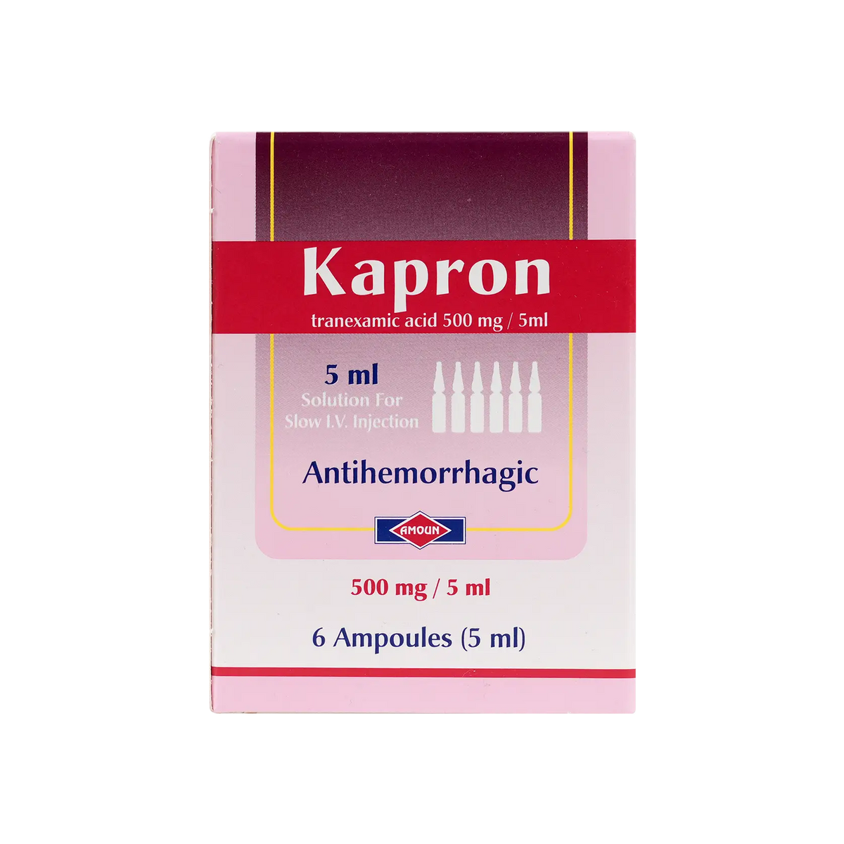 54195-Kapron 500mg/5ml 6 Ampoules