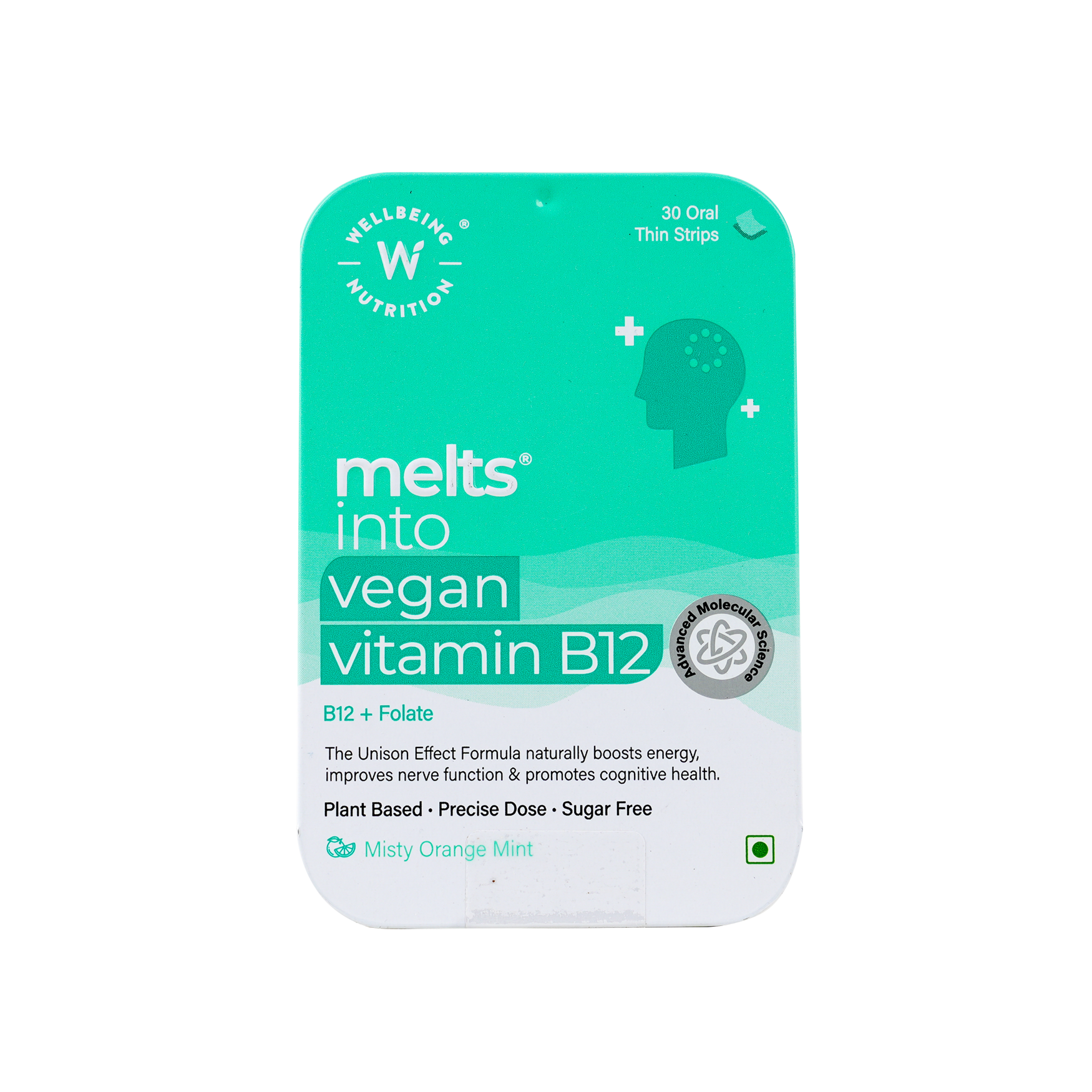  Well Being Melts Into Vegan Vitamin B12 30 strips