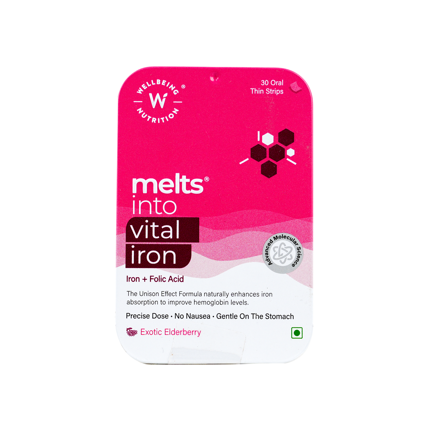 Well Being Melts Into Vital Iron 30 Strips