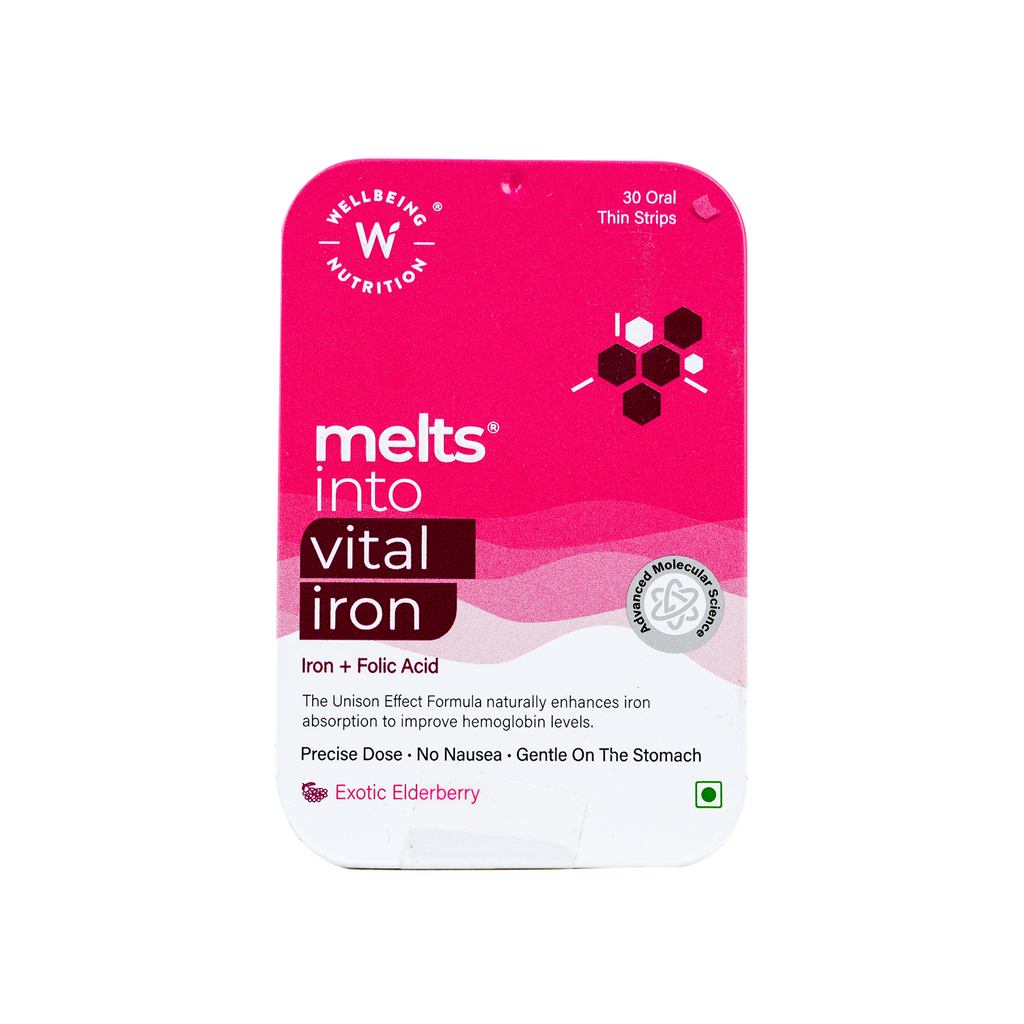 Well Being Melts Into Vital Iron 30 Strips