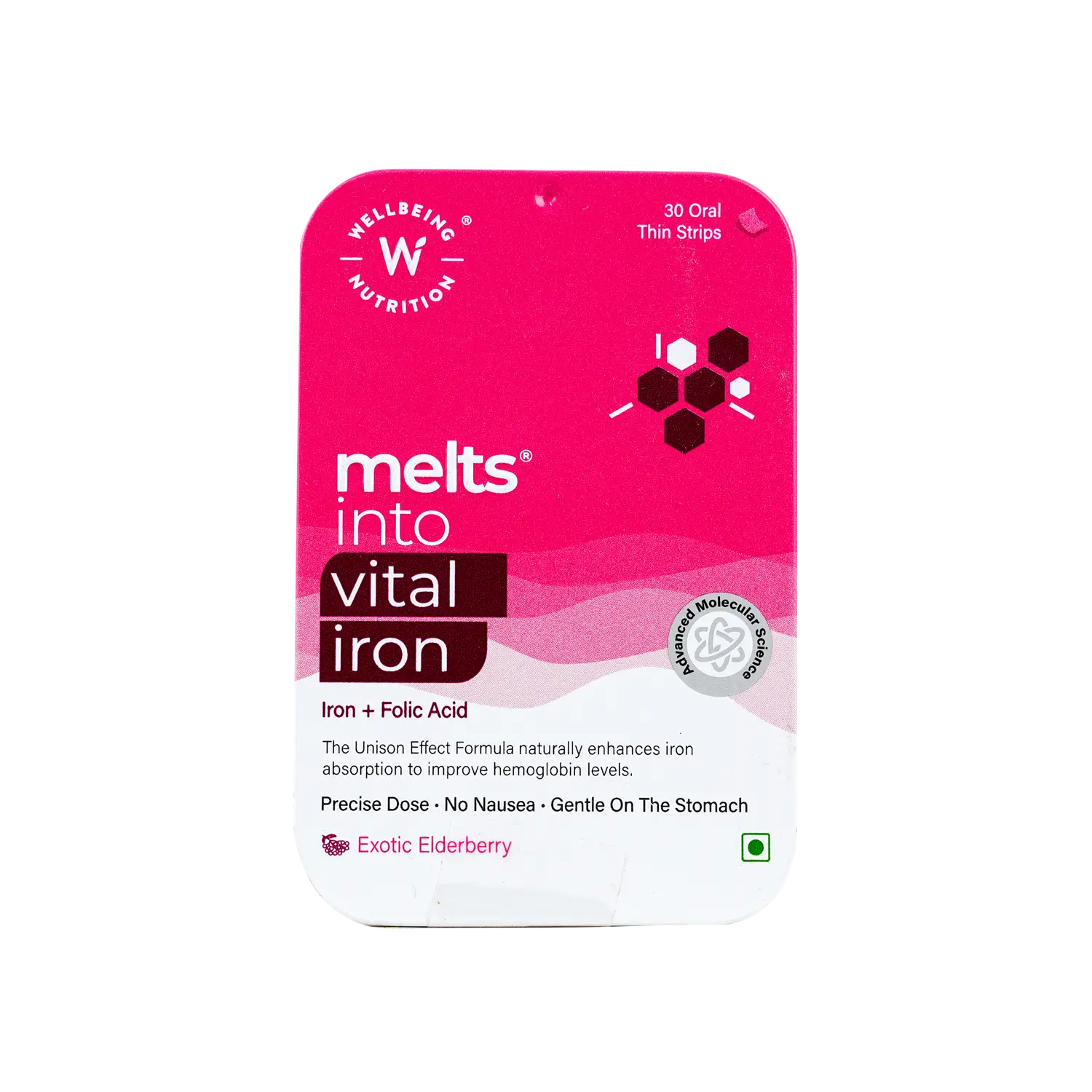 Well Being Melts Into Vital Iron 30 Strips