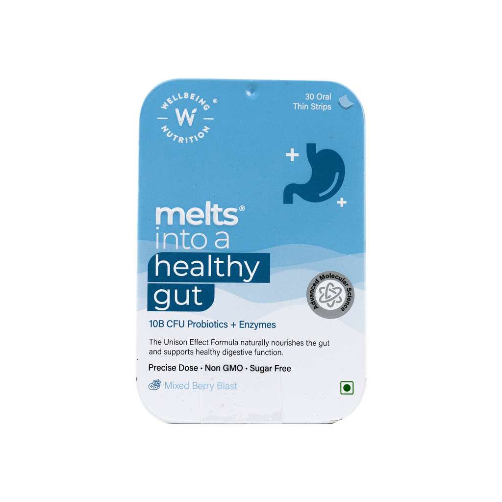 Well Being Melts Into a Healthy Gut 30 Strips