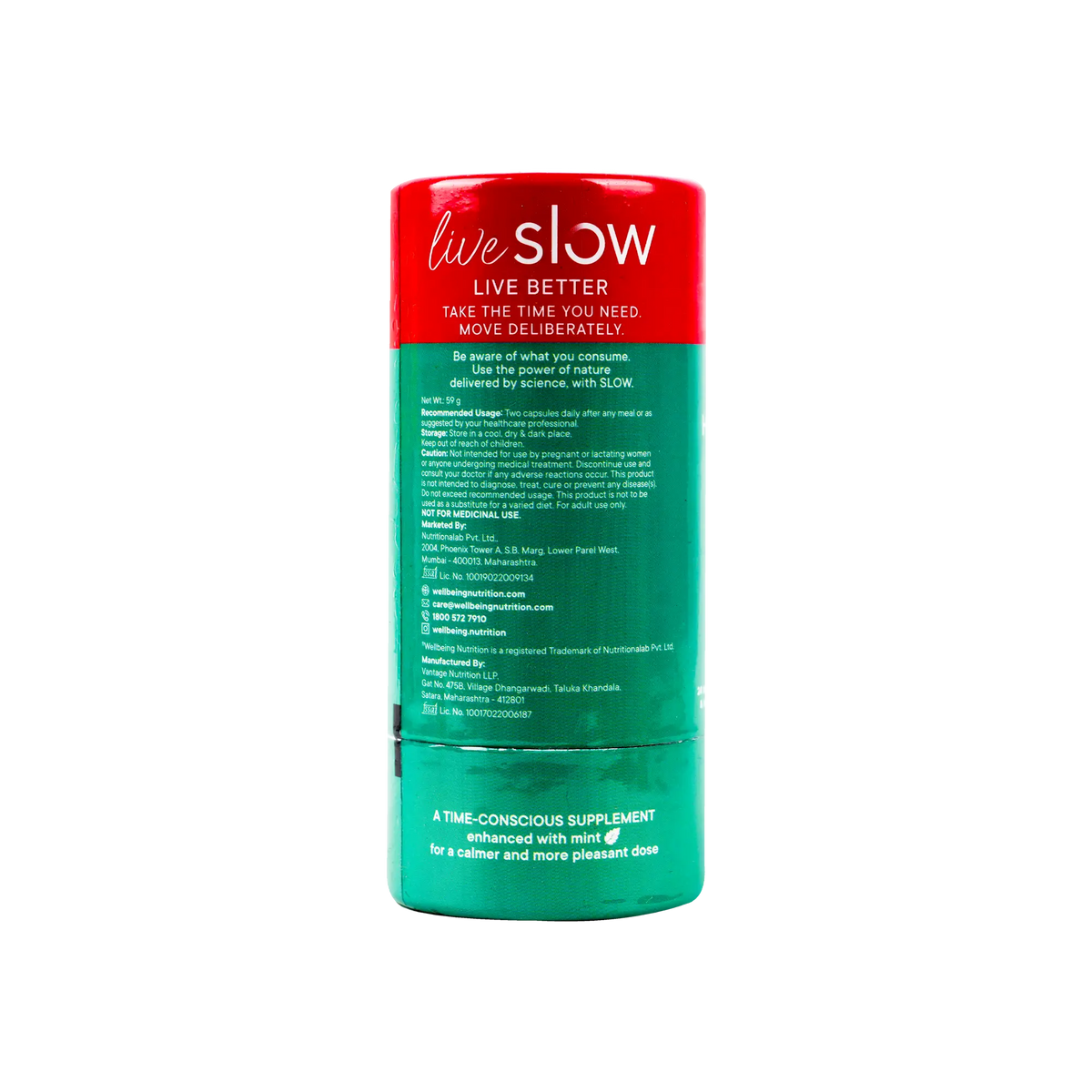 54211-Wellbeing Slow Hair Skin Nails 60 Cap +1