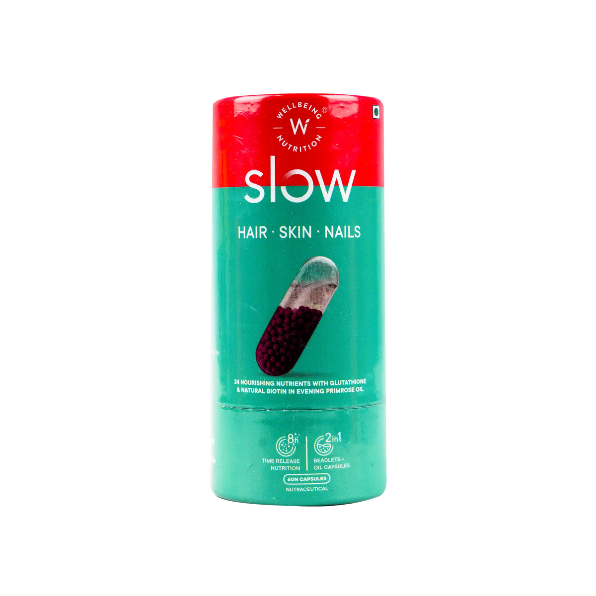 54211-Wellbeing Slow Hair Skin Nails 60 Cap