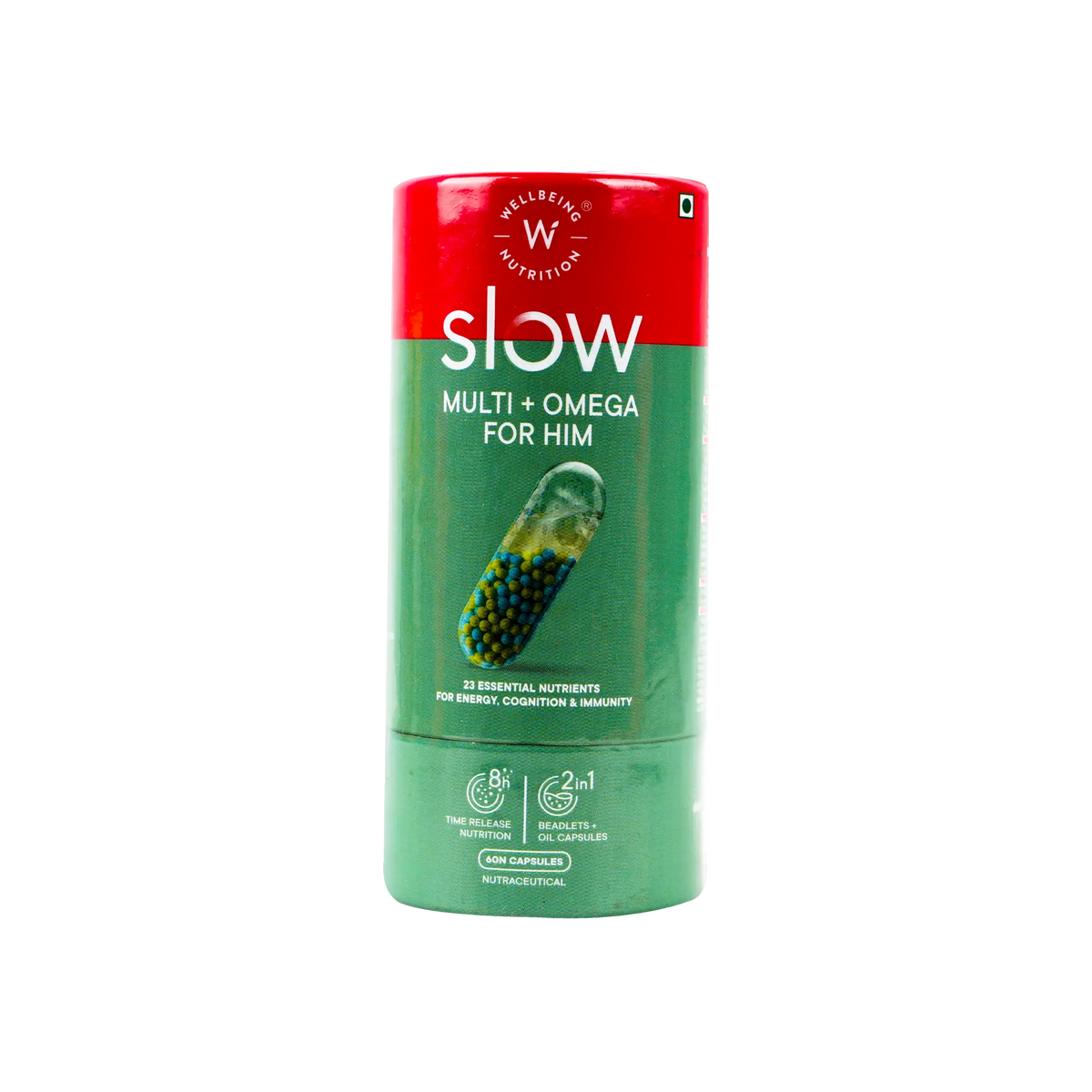 54212-Wellbeing Slow Multi + Omega For Him 60 Cap