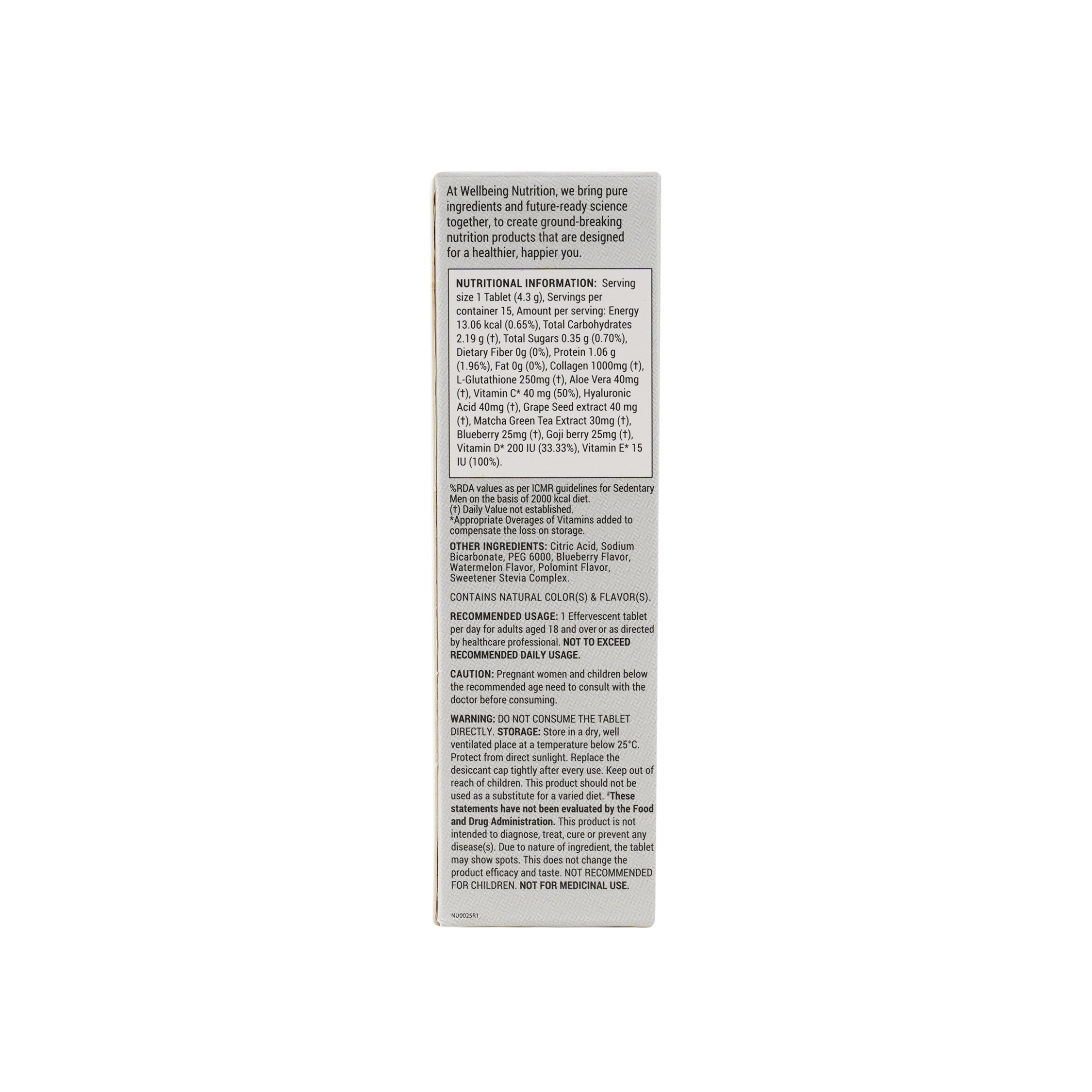 Wellbeing Skin Fuel 15 Effervescent Tablets