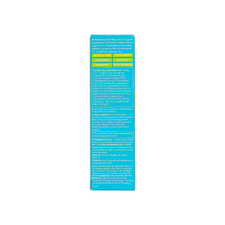 54218-Wellbeing Probiotic+Prebiotic Fiber 21 Effervescent Tablets +5
