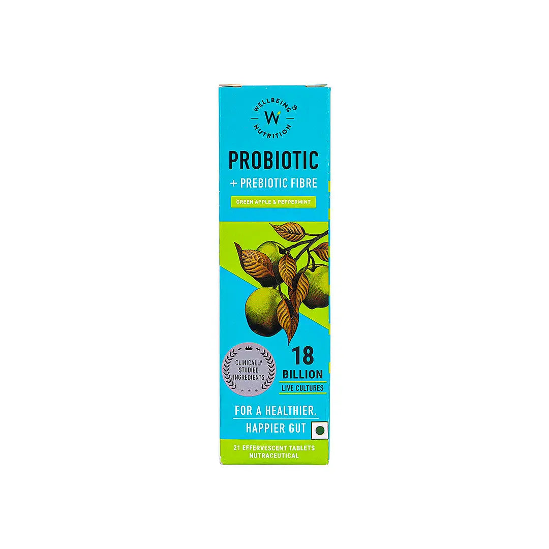 54218-Wellbeing Probiotic+Prebiotic Fiber 21 Effervescent Tablets +2
