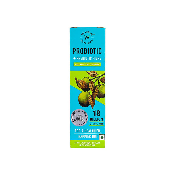 54218-Wellbeing Probiotic+Prebiotic Fiber 21 Effervescent Tablets +2