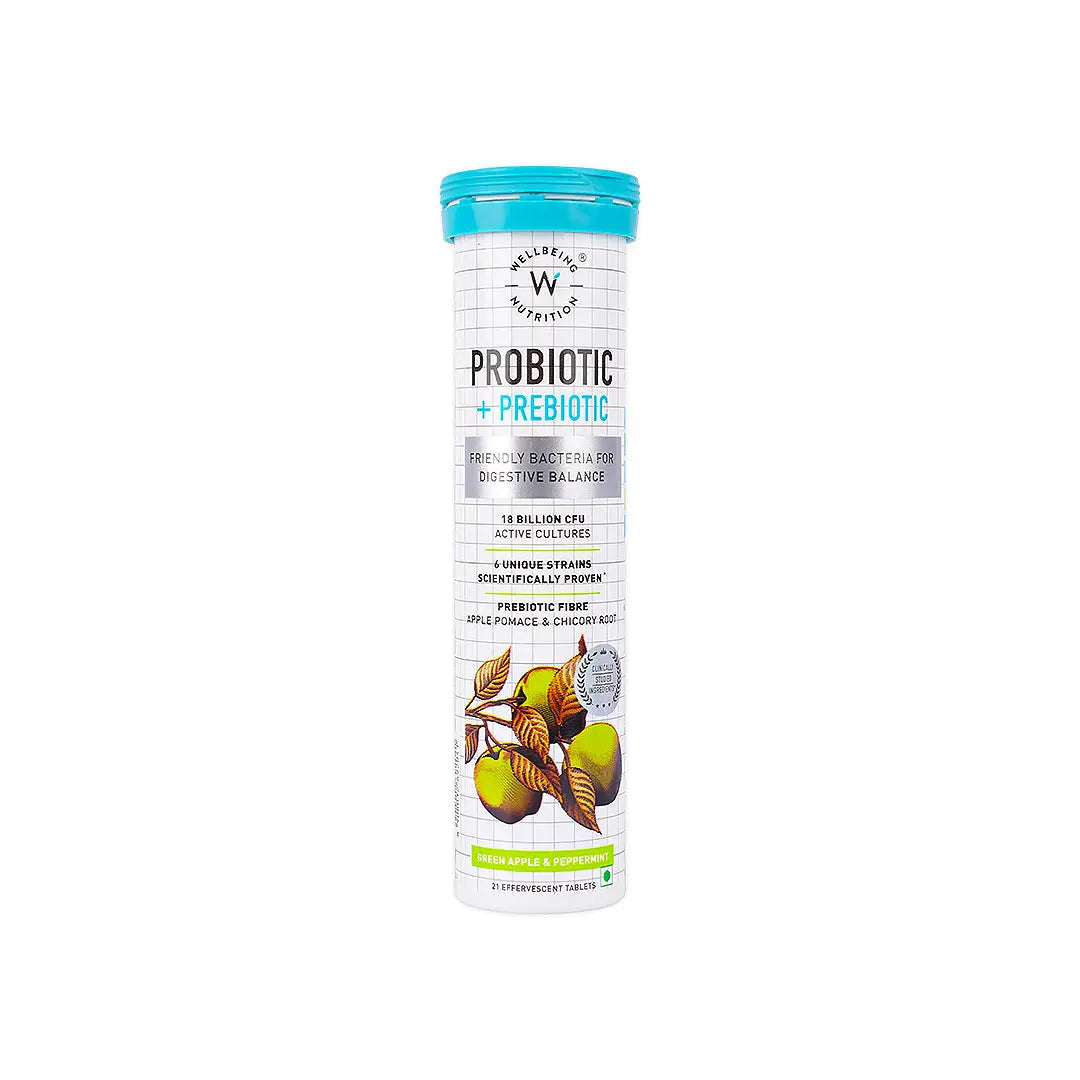 Wellbeing Probiotic+Prebiotic Fiber 21 Effervescent Tablets