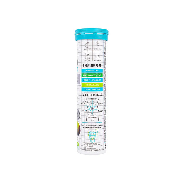 54218-Wellbeing Probiotic+Prebiotic Fiber 21 Effervescent Tablets +3
