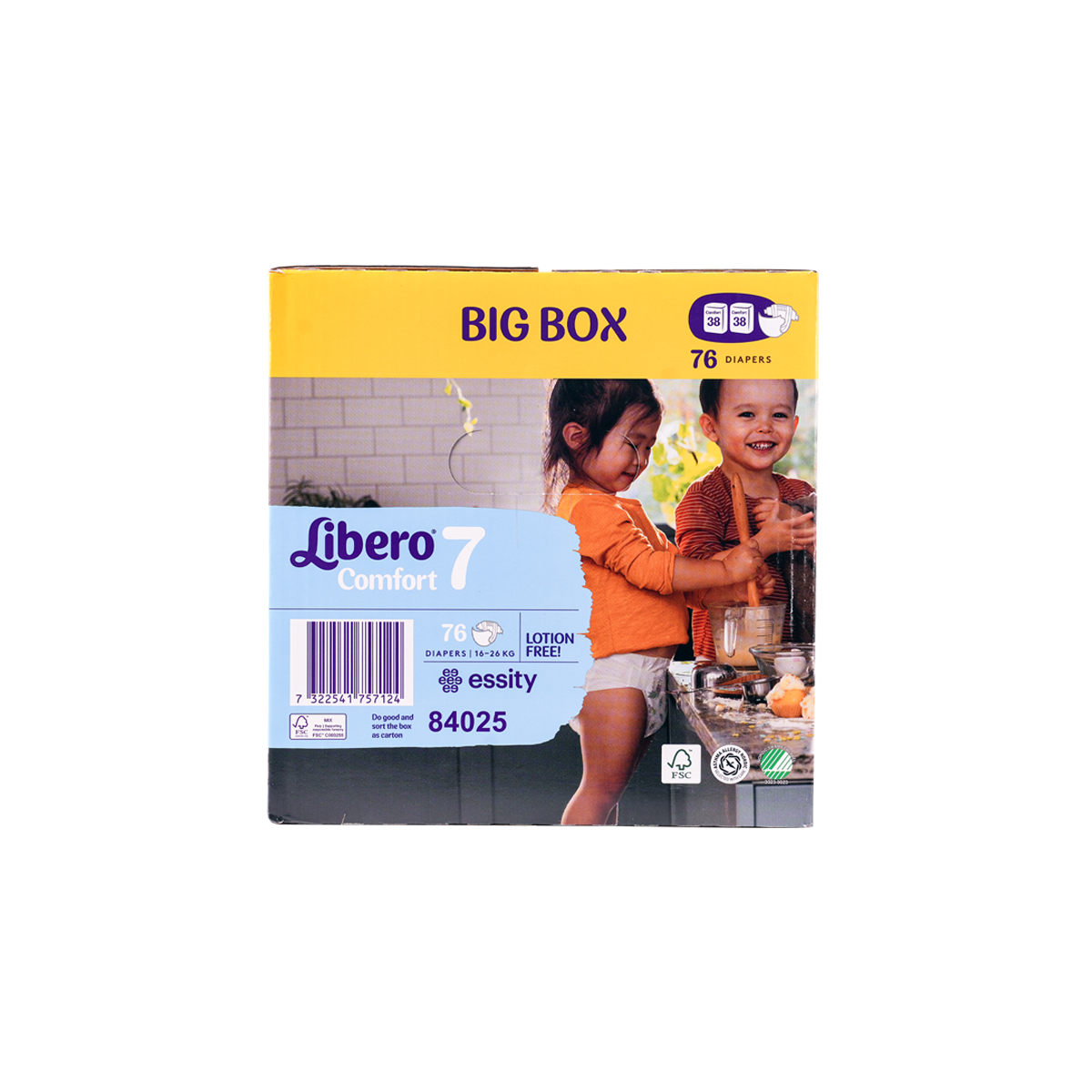 Libero Comfort No.7 (16-26Kg) Box 76Pcs