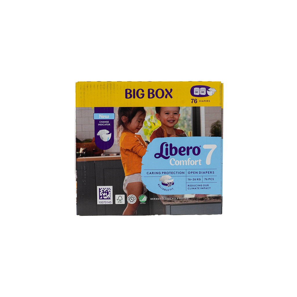 Libero Comfort No.7 (16-26Kg) Box 76Pcs