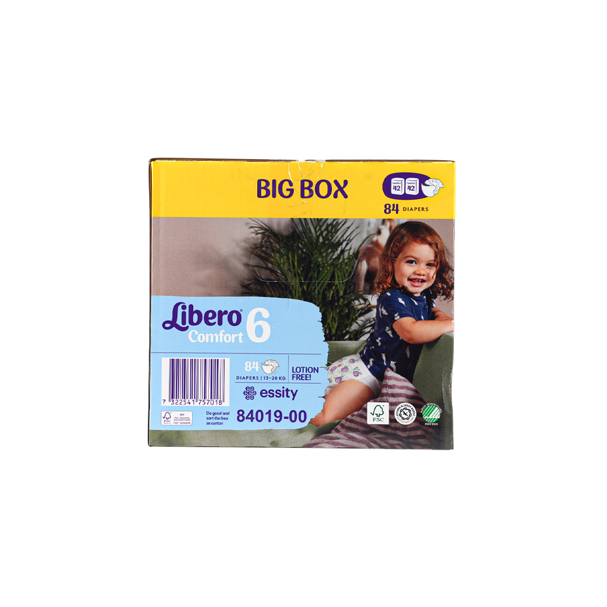 Libero Comfort No.6 (13-20Kg) Box 84Pcs