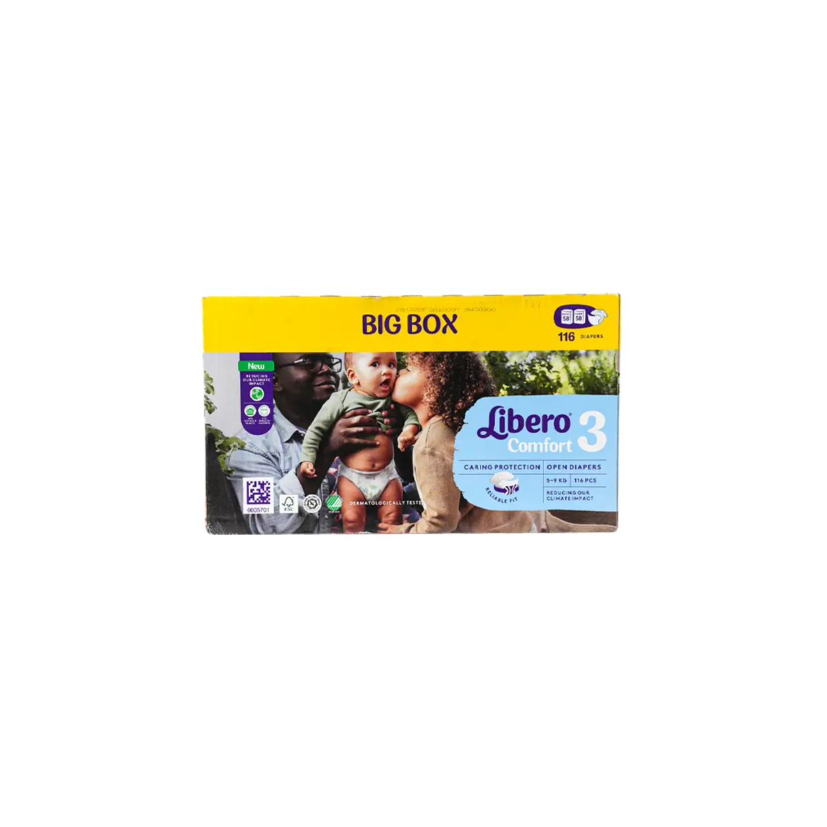 54238-Libero Comfort No.3 (5-9Kg) Box 116Pcs +1