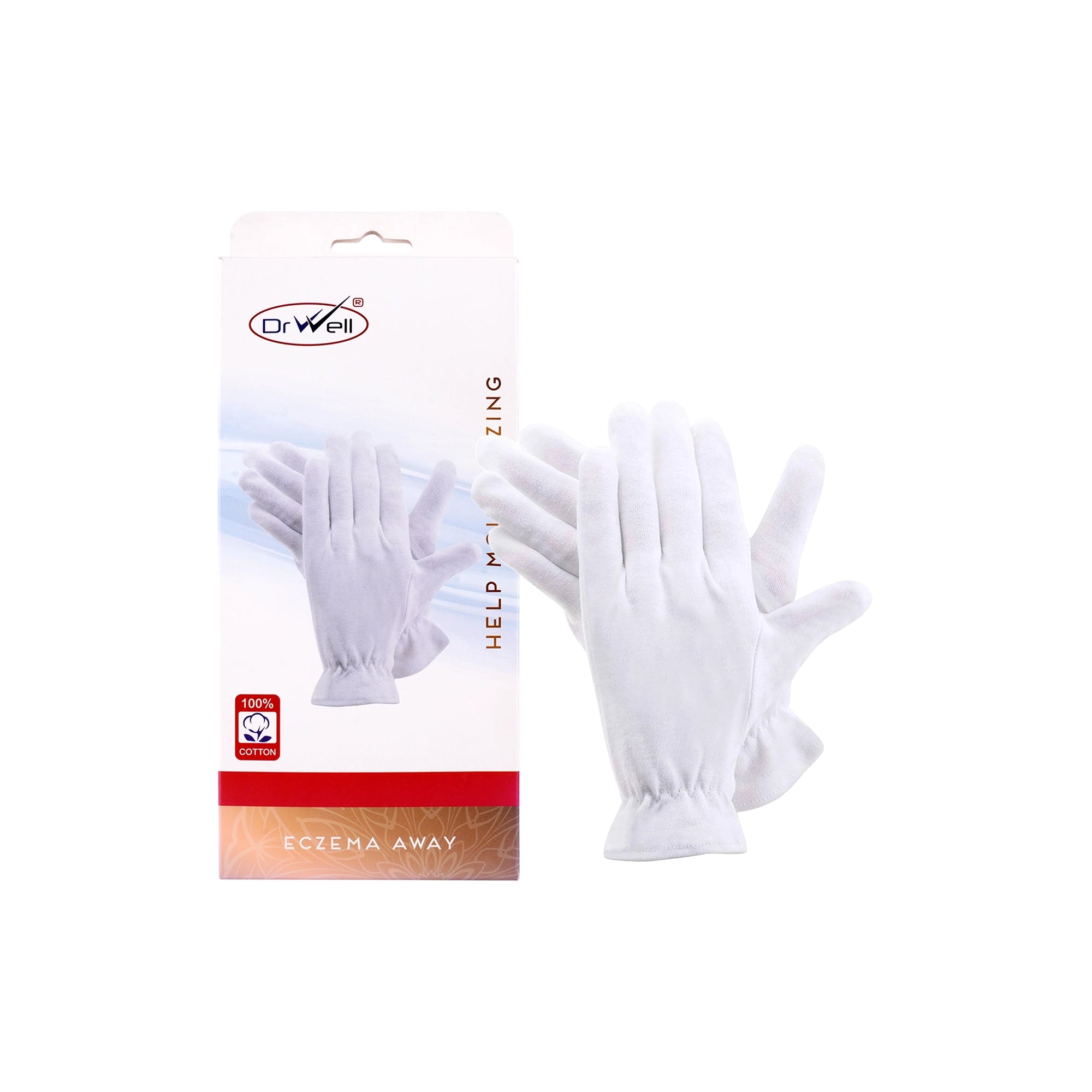 54254-Dr Well Help Moisturizing Gloves White-S +1