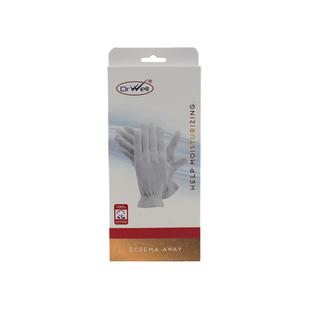 54255-Dr Well Help Moisturizing Gloves White-M